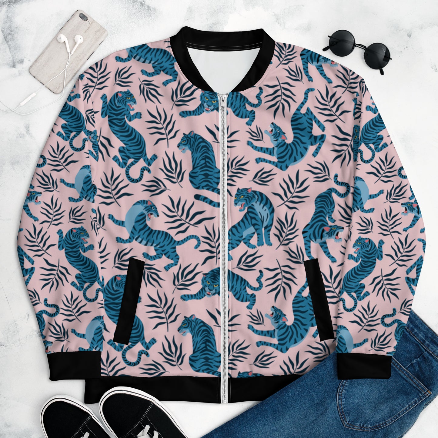 CHAQUETA BOMBER ·AZUL LETAL·